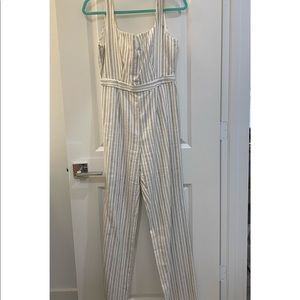 White and blue jumpsuit!